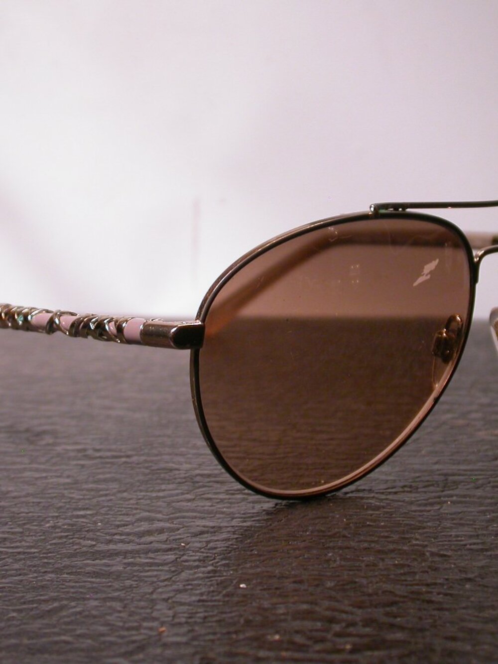 Burberry Aviator Beige Gold Shades Sunglasses Made in Italy